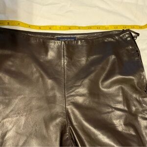 Ann Taylor Chocolate Leather Pants Boot Cut